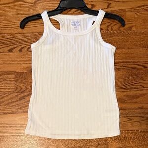 More Than Magic White Ribbed Tank Top